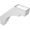 Ekena Millwork 5 1/2-in. W x 26-in. D x 26-in. H Merced Architectural Grade PVC Knee Brace BRCP055X26X26MRC - alternate 3